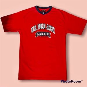 US Polo Association Men’s Red Short Sleeve T-Shirt